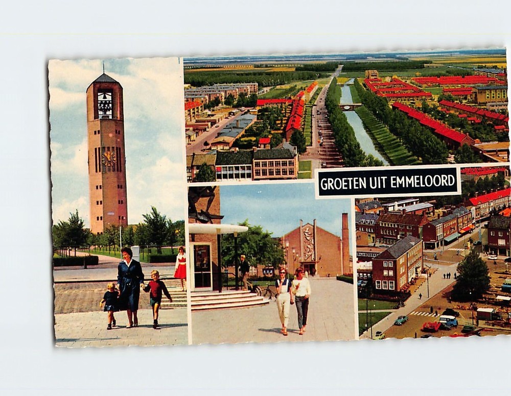 Postcard Groeten uit Emmeloord Netherlands