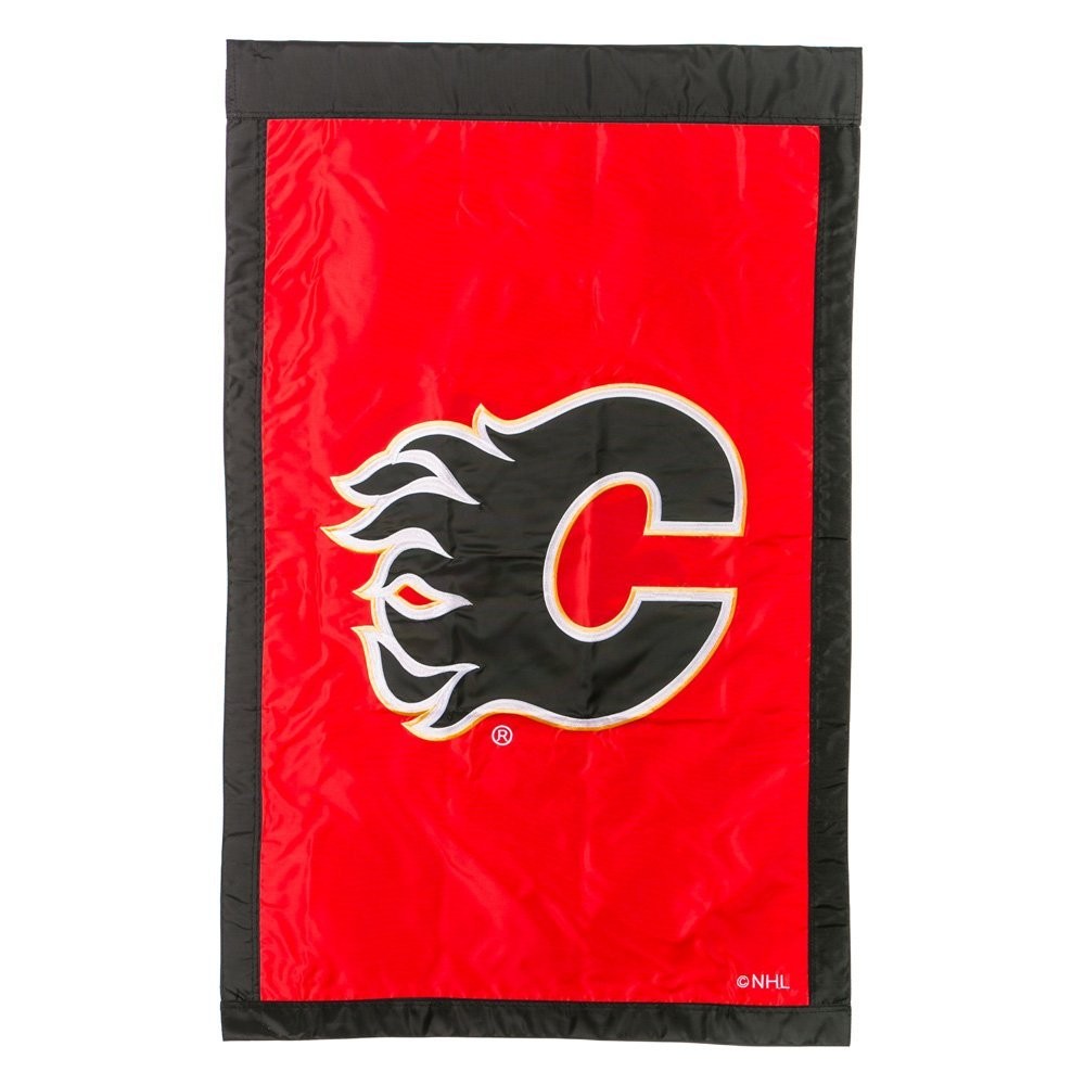 Calgary Flames Embroidered Double-Sided Premium House Flag Banner