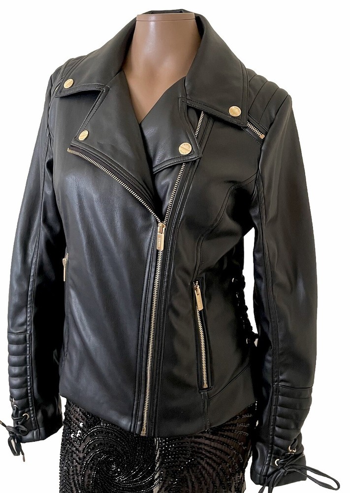 Black Guess Bomber Jacket Size Medium