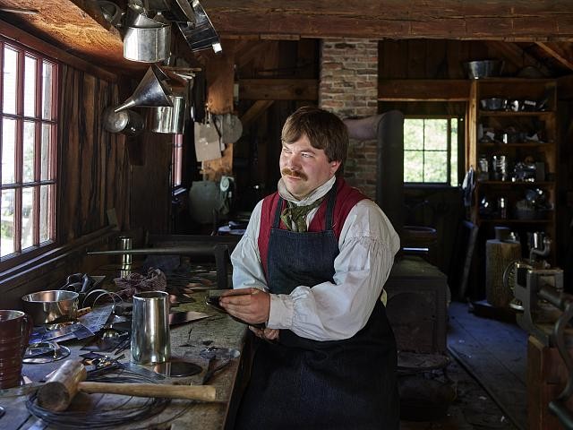 Sturbridge Massachusetts Old Sturbridge Village Rich Eckert Tinsmith 2019
