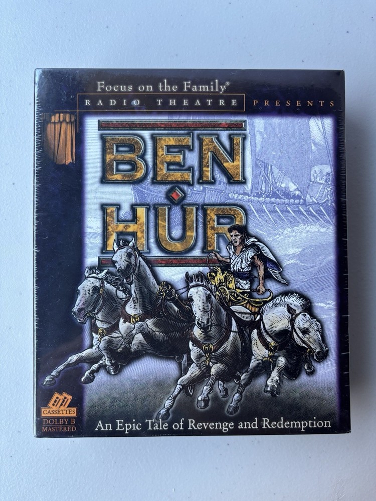 Radio Theatre Ben-Hur Audiobook Cassette Tapes Drama Tyndale - Brand New Sealed