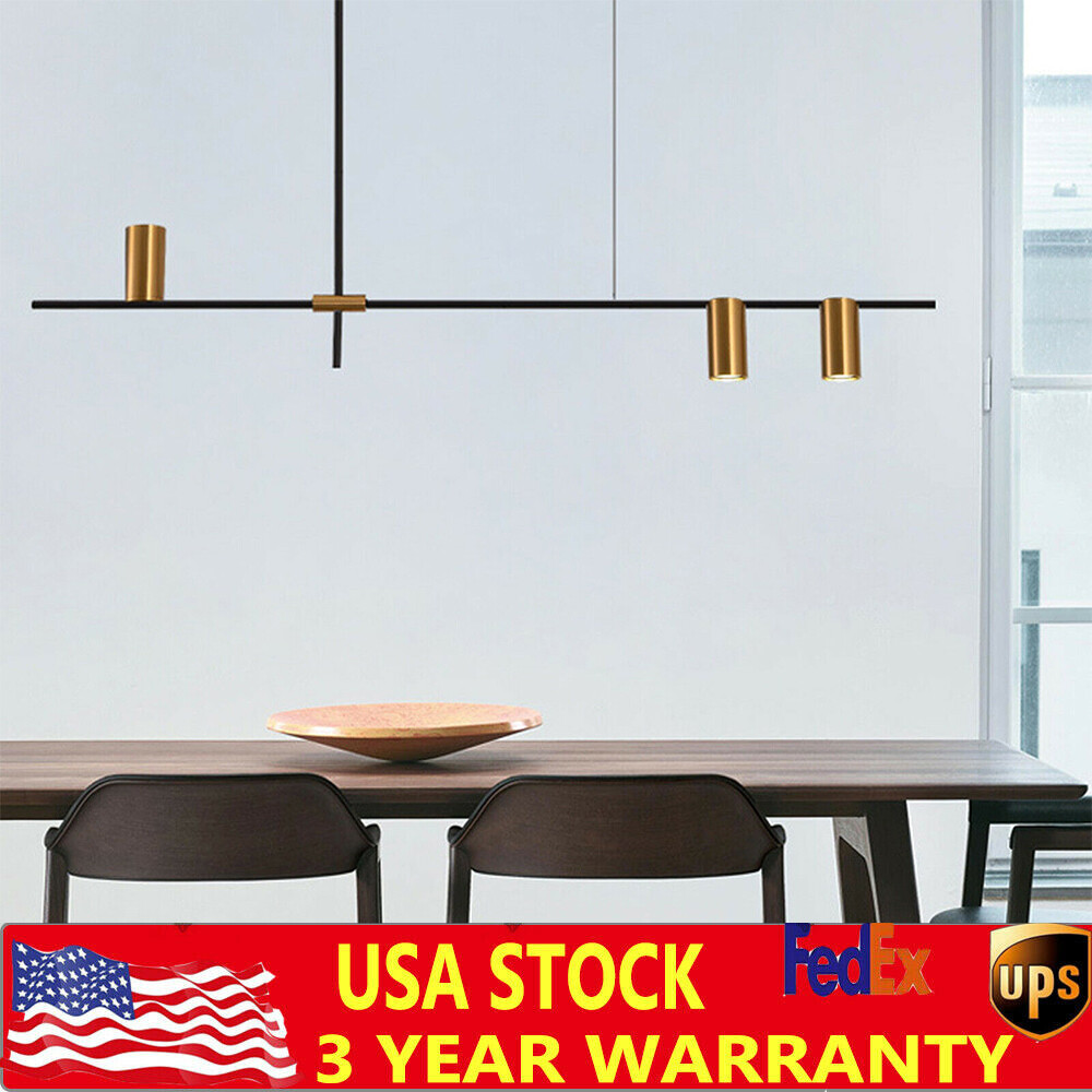 Minimalist LED Strip Pendant Lamp for Modern Dining Table Hanging Lights
