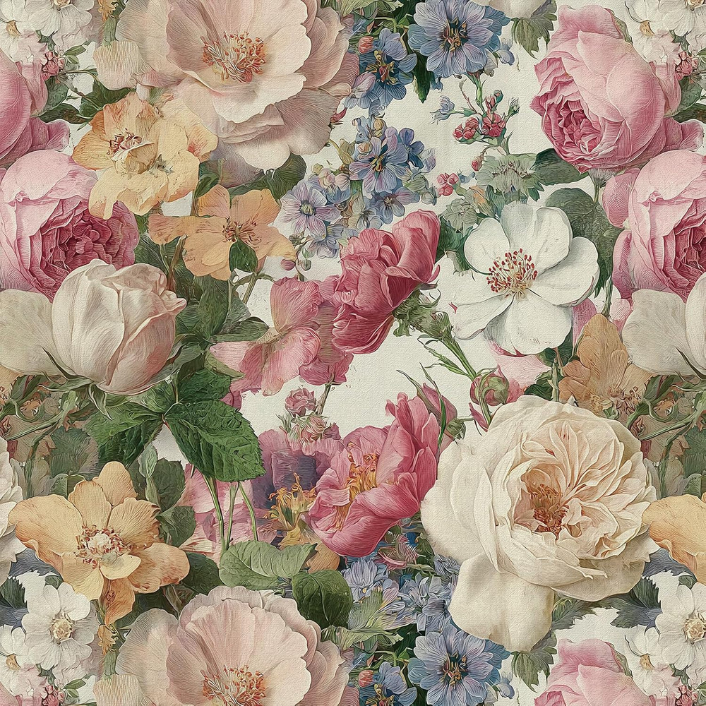 Vintage Floral Peel and Stick Wallpaper Floral Contact Paper for Cabinets 16.9”X