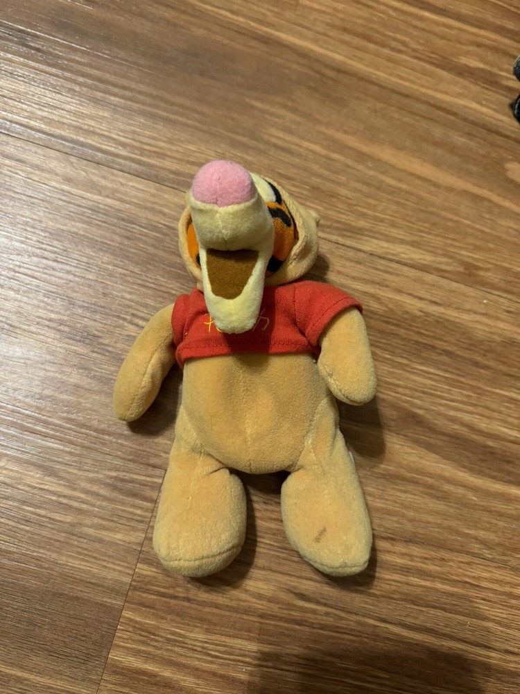 Disney Store 8” Tigger as Winnie The Pooh Costume Bean Bag Plush