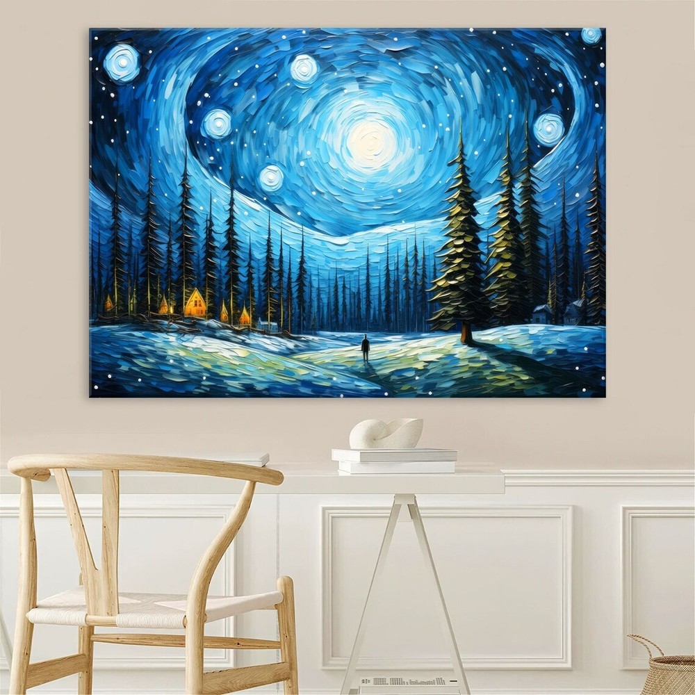 Modern Style of Vincent Van Gogh Paint Unframed Canvas Print Australian Wall Art