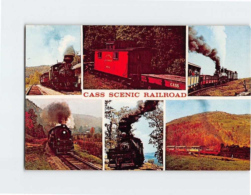Postcard Cass Scenic Railroad Cass West Virginia