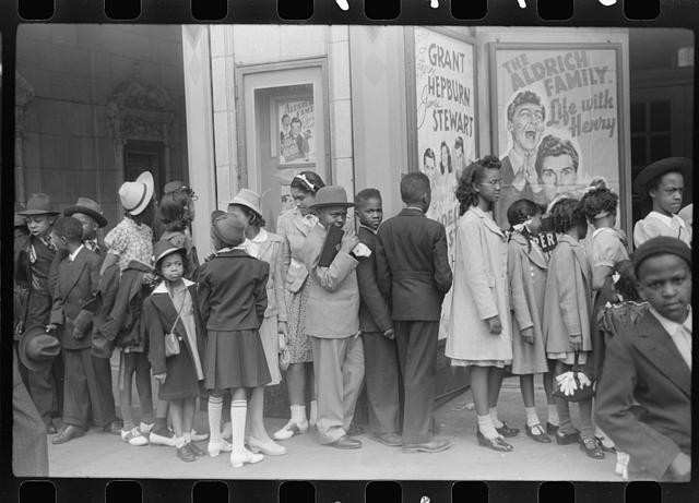 Easter Sunday matinee,Black Belt,Chicago,Illinois,IL,April 1941,Edwin Rosskam,4