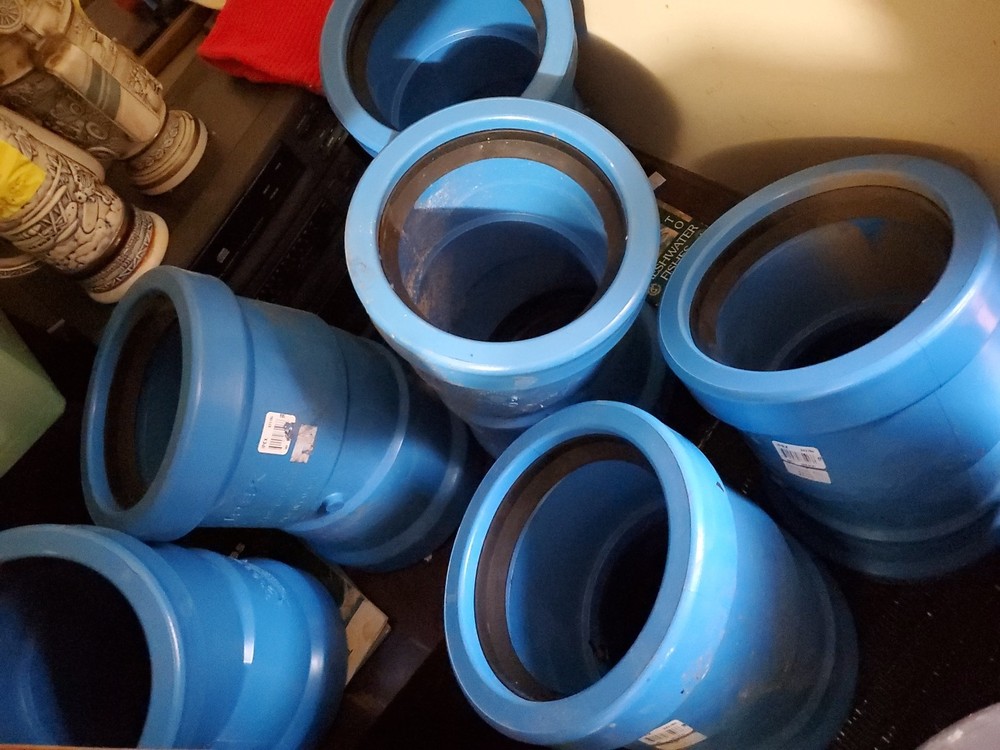 Blue Brute Barbed Straight CL150 PVC 45 Degree Elbow