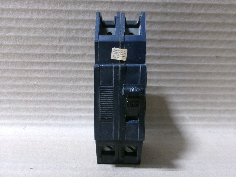 Zinsco QCB QCB2100 2 Pole 100 Amp 240V Circuit Breaker