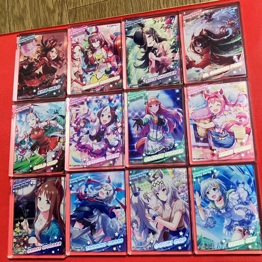DAISO Acrylic Block Set 12 Types Uma Musume Oguri Cap Gold Ship Rice Shower