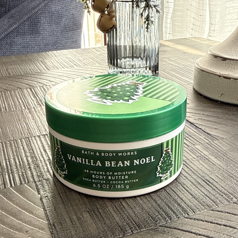 Vanilla Bean Noel Body Butter 6.5oz Bath & Body Works Shelf Pull DISCOUNT