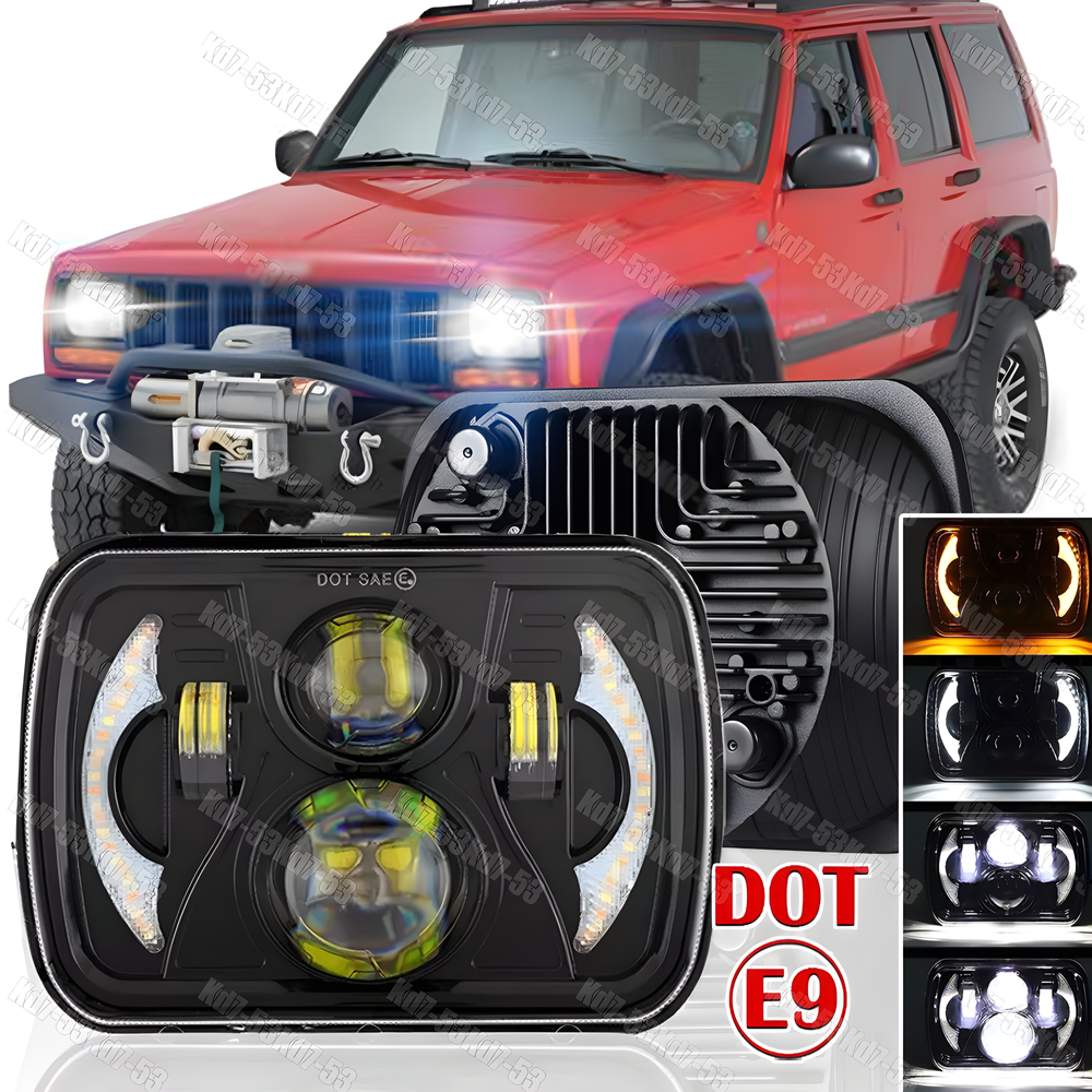 For Jeep Wrangler YJ 1986-1995 Cherokee XJ 1984-2001 5X7 7x6