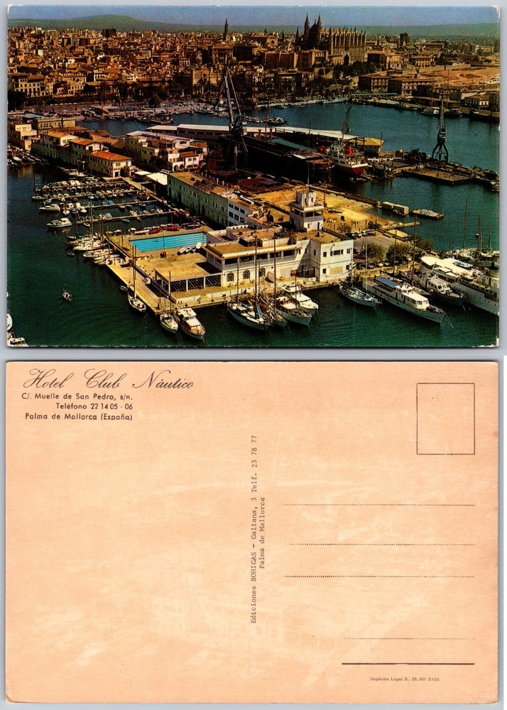 Continental Hotel Club Nautico Palma de Mallorca Postcard