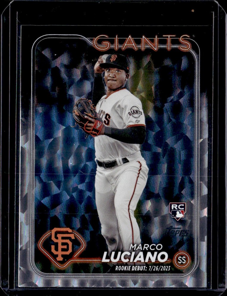 2024 Topps Update Marco Luciano Silver Crackle Foilboard #US217 RC