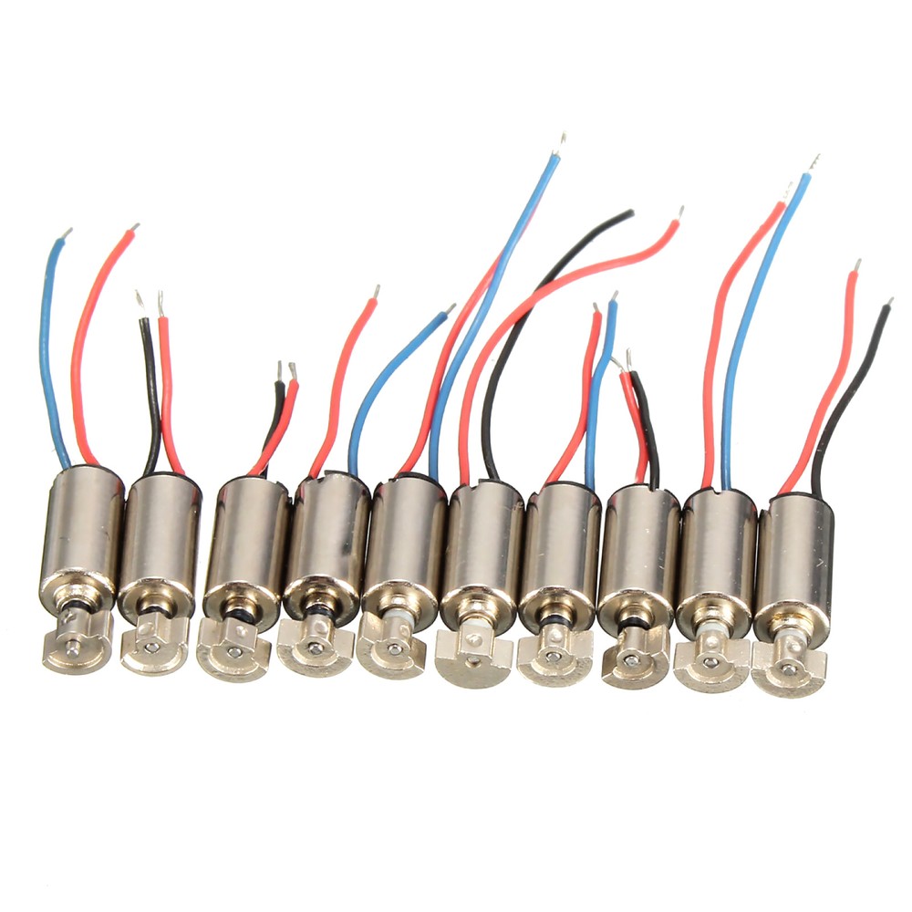 10pcs 4x8mm Micro Coreless Vibration Motor DC 1.5-3V for Durable Phone Use