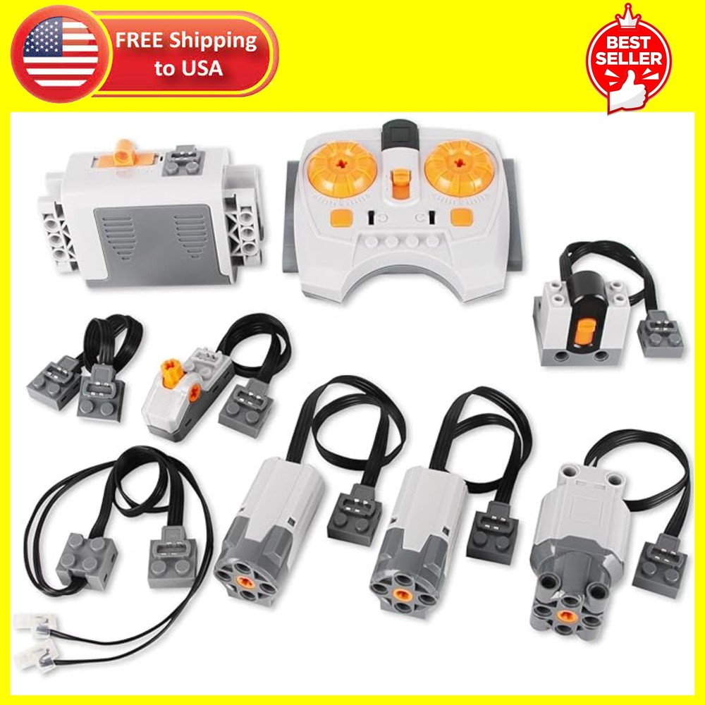 9-in-1 Motor Set Tec-hnic Motorized Kit Compatible with Lego: Power Function B..