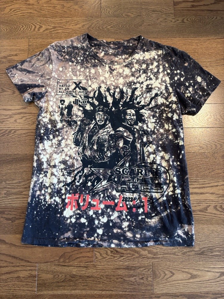 Jpegmafia X Danny Brown Hand Dyed 2023 Tour Shirt Size Medium