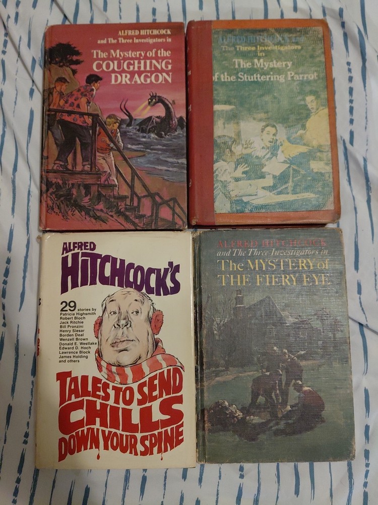 Lot of 3 vintage Alfred Hitchcock Three Investigators Hardcovers 1960s