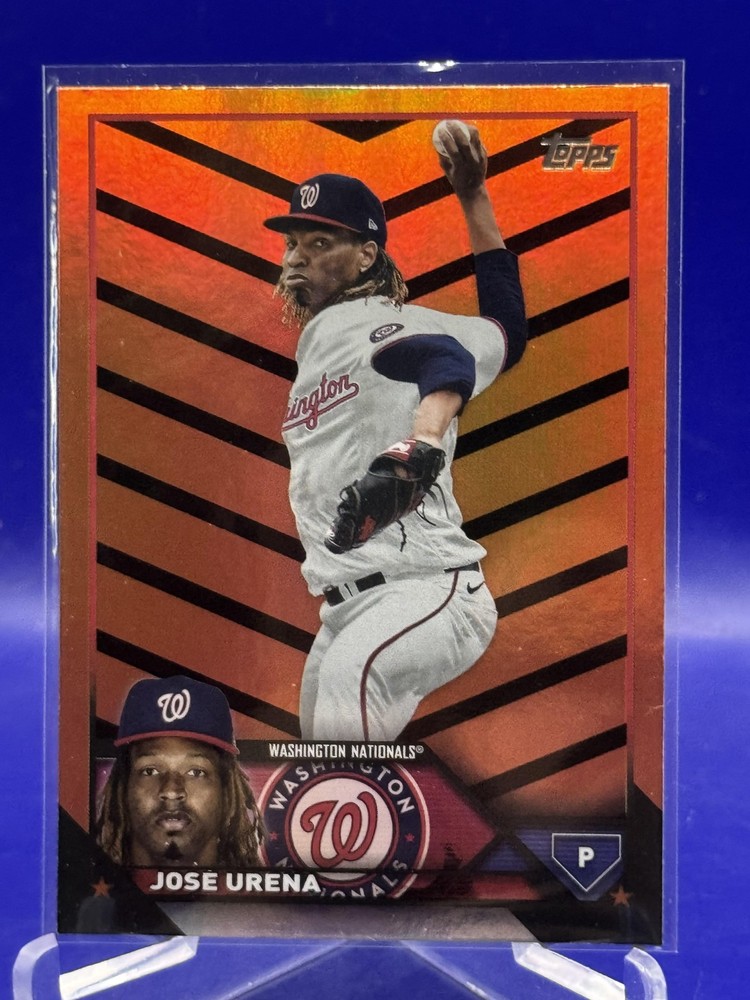 2023 Topps Update José Ureña #US68 Orange Black Foil Nationals Baseball Card