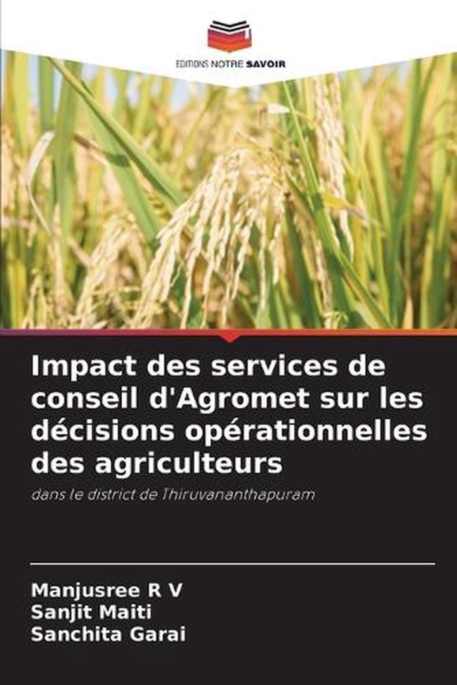 Impact des services de conseil d'Agromet sur les dcisions oprationnelles des agr