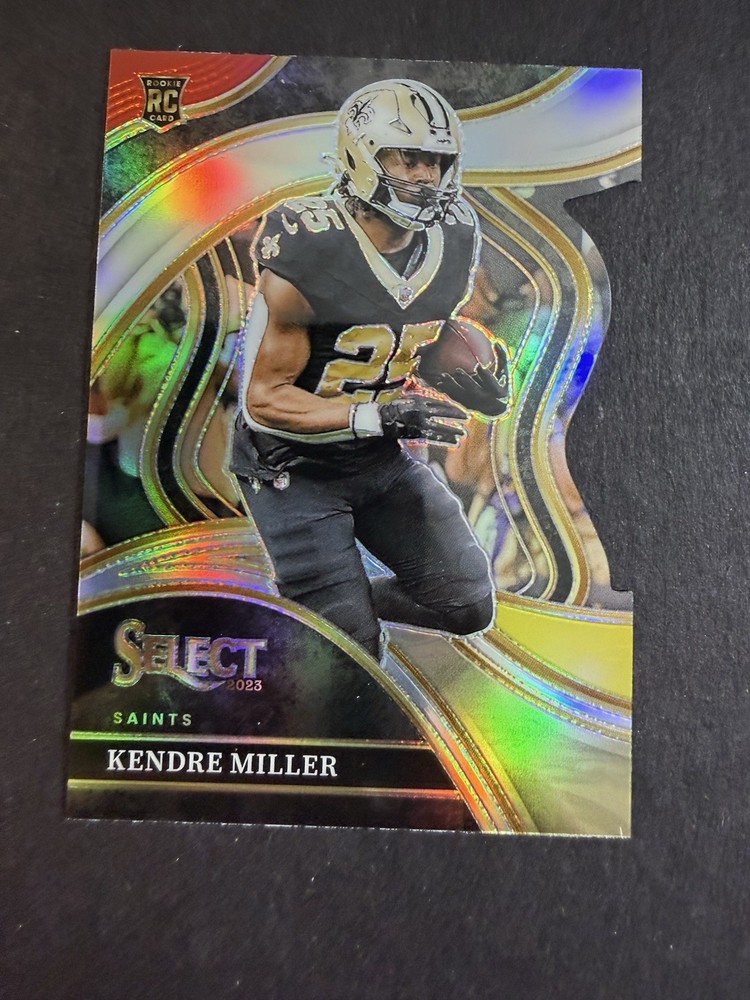 2023 Panini Select - Club Level Kendre Miller #244 Red & Yellow Prizm Die-Cut RC