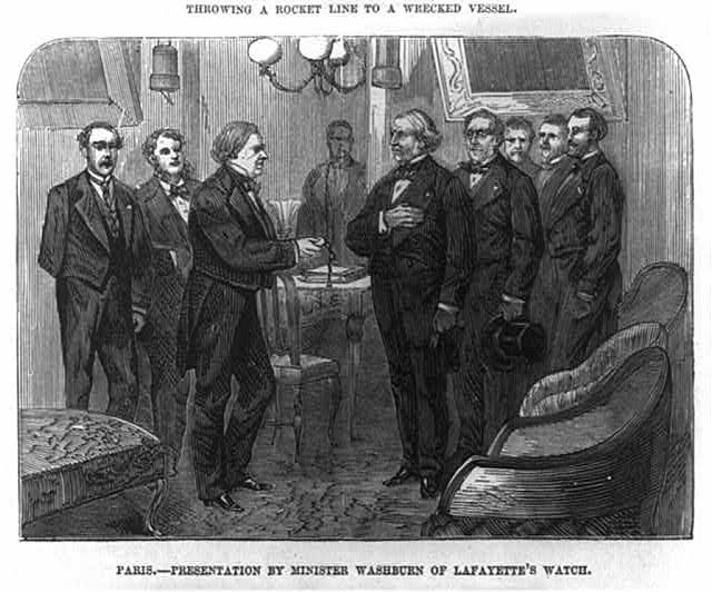 Photo:Elihu Benjamin Washburne,1816-87,Lafayette's Watch,1875
