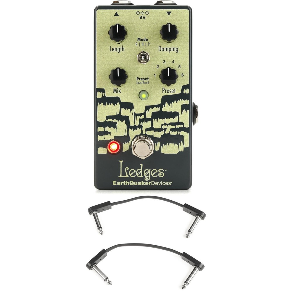 EarthQuaker Devices Ledges Tri-Dimensional Reverberation Pedal with EBS Patch
