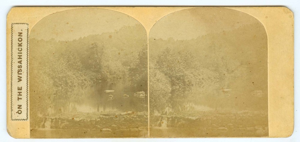 B4323~ PENNSYLVANIA Early Wissahickon PA Stereoview by John Moran