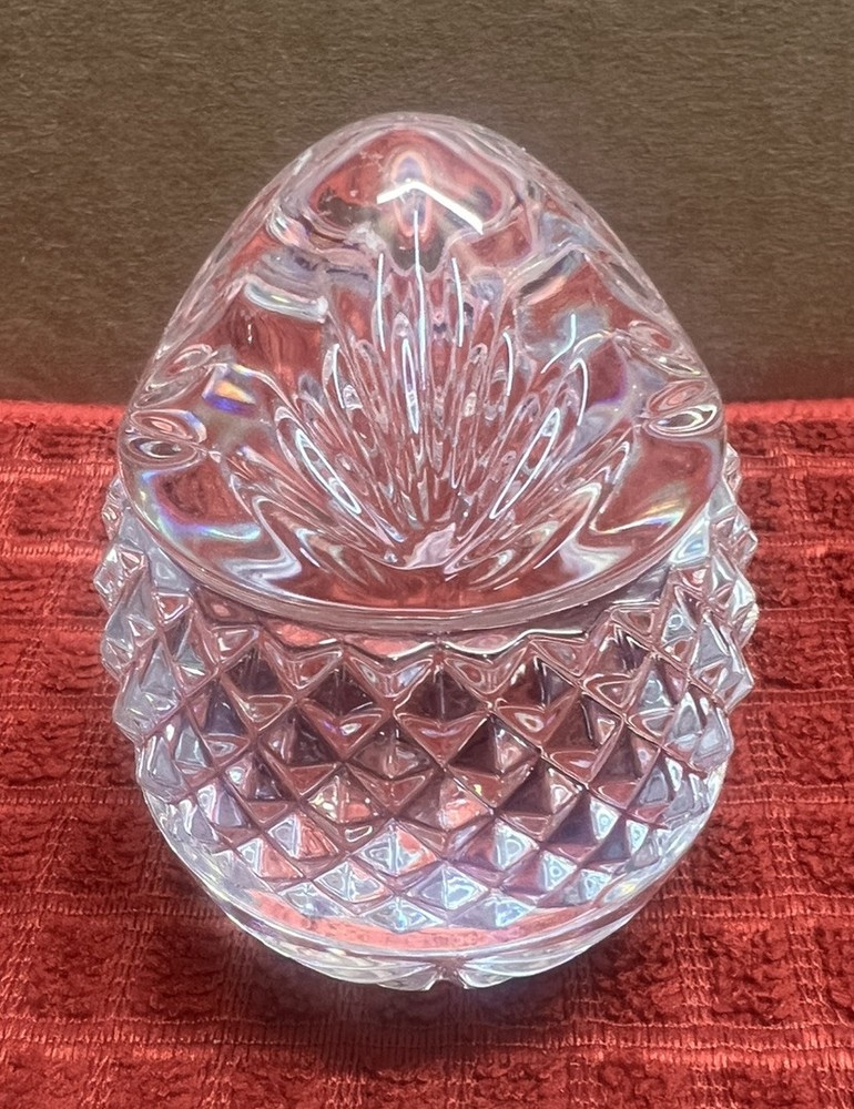 Vintage Clear Cut Crystal Glass 3.5