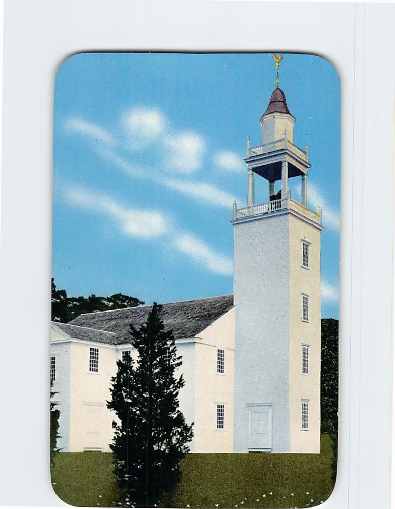 Postcard West Parish Meetinghouse Cape Cod Barnstable Massachusetts USA