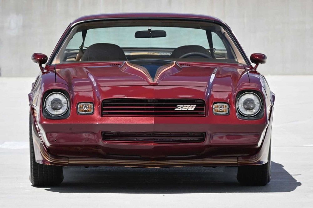 1981 Chevrolet Camaro front maroon | 24x36 inch poster | classic car