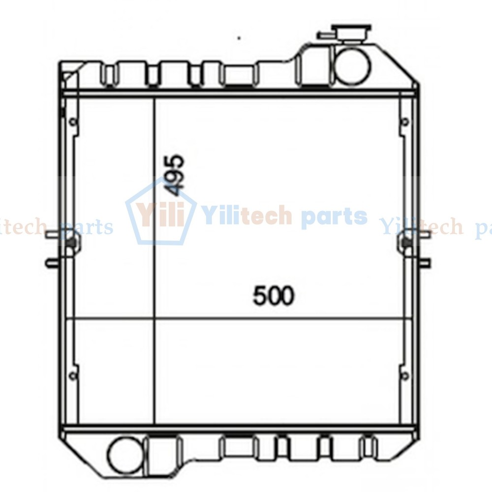 Radiator 6110148M91 6110147M91 for Terex Fermec 820 860 970 980 TX760B TX970B