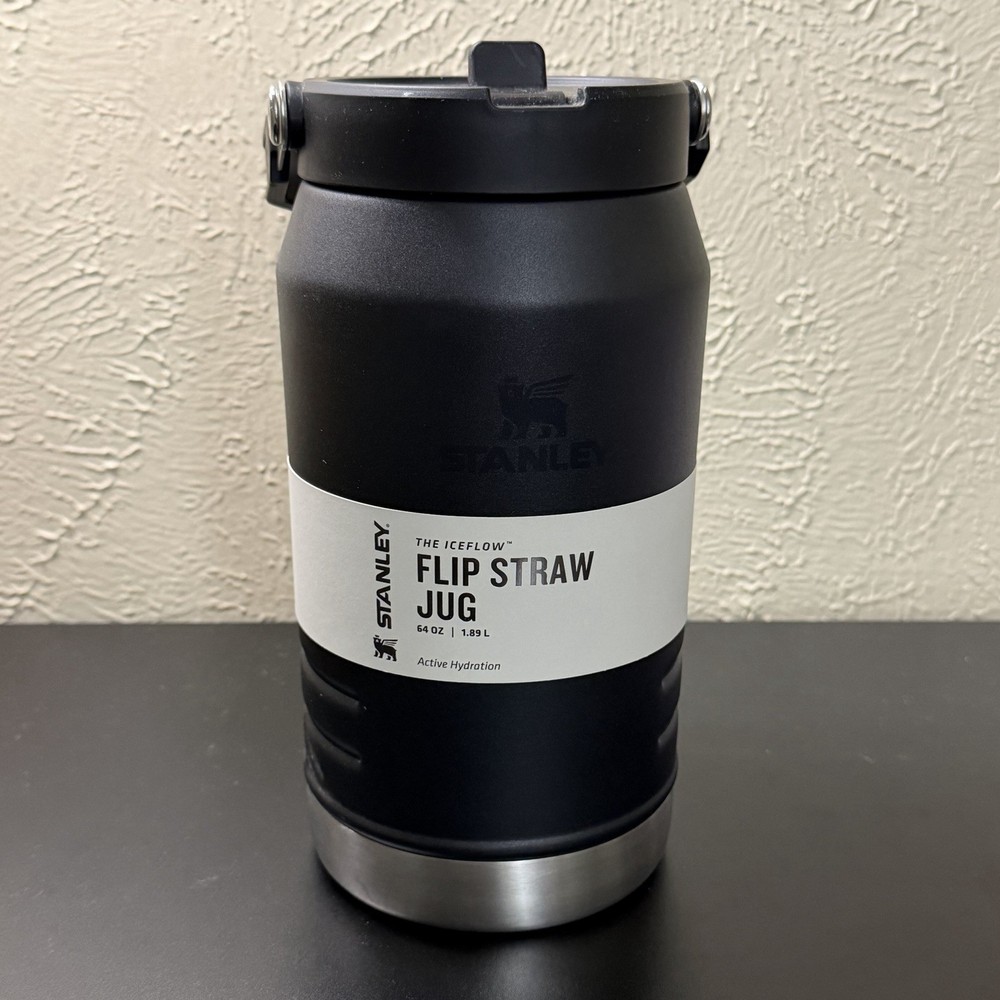 Stanley Iceflow Flip Straw Jug 64 -fl oz Stainless Steel Insulated Water bottle