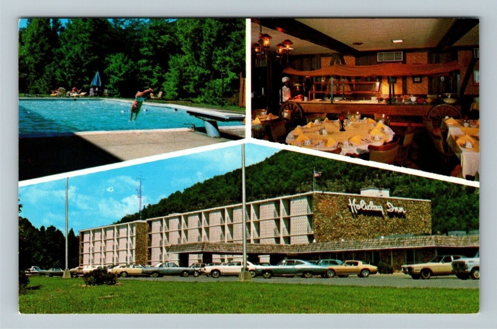 Cumberland Gap TN-Tennessee Holiday Inn Antique Vintage Souvenir Postcard