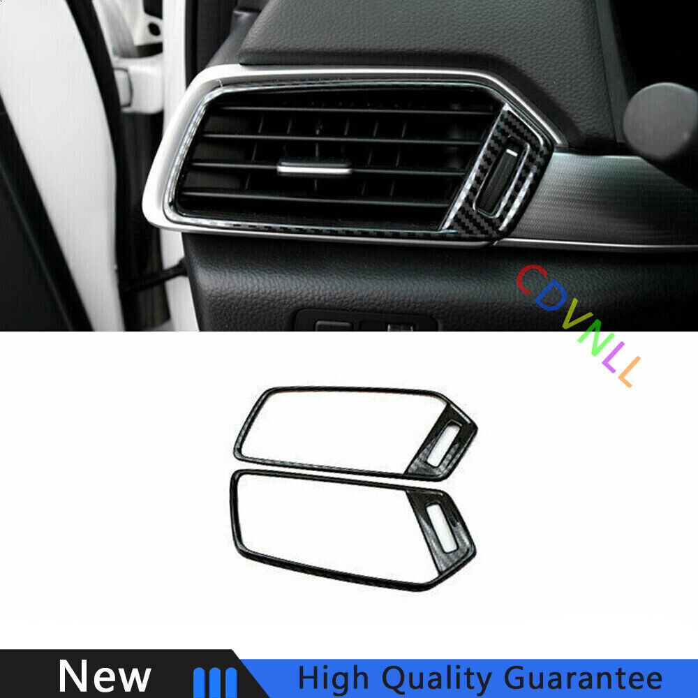 For Honda Accord 10th 18-22 Steel Carbon Fiber Left And Right Air Outlet Vent 2*