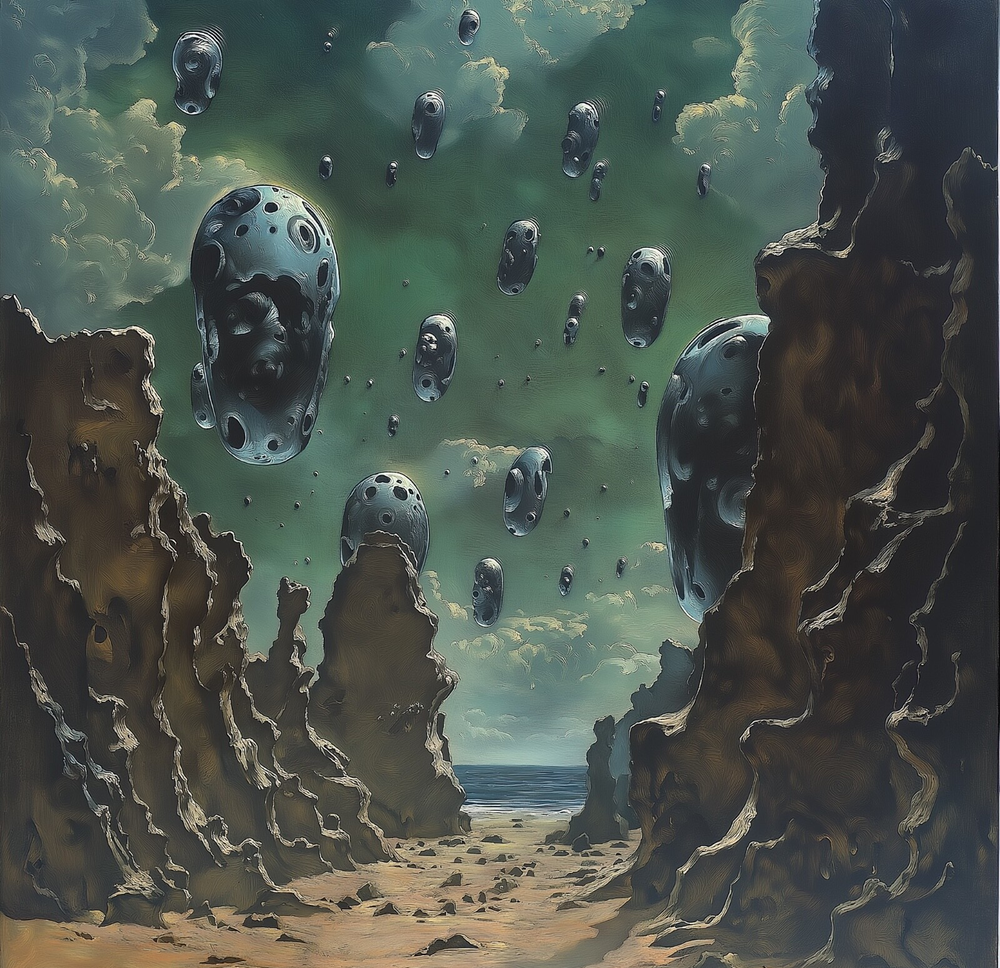 Original Art Surreal Giclee, signed by Dr. Shrinker,  Giclee “Untitled No. 4-16”