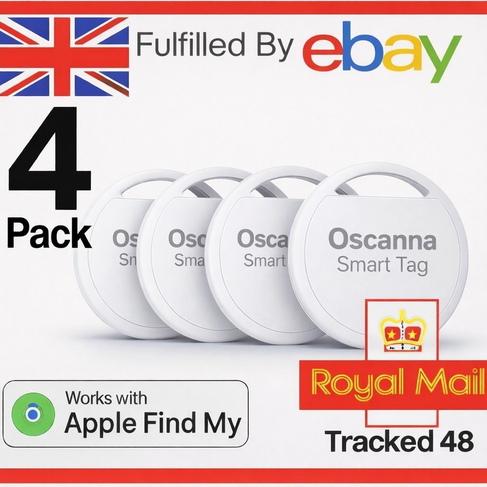 4 PACK Oscanna Tracker Tag Compatible with Apple Find My Airtag,air Tag