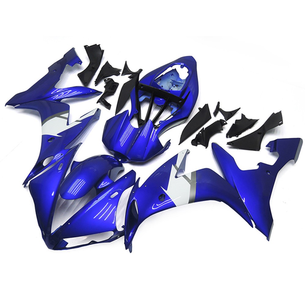 Blue White ABS Plastics Frame Fairing Cowl Fit for Yamaha YZF R1 2004 2005 2006
