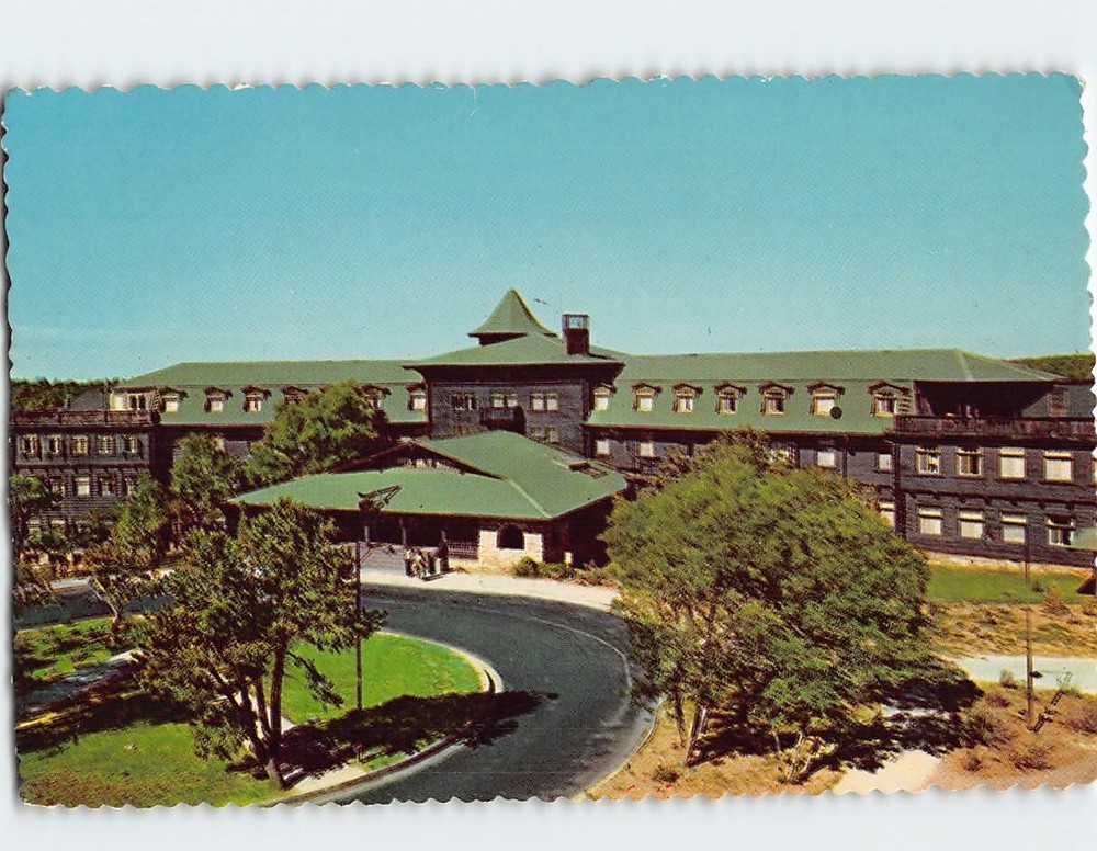 Postcard Hotel El Tovar Grand Canyon National Park Arizona USA