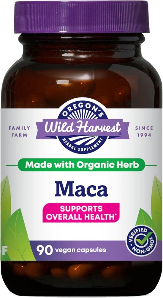Oregon's Wild Harvest Maca Root | Made with Organic Raw Maca Root and Vegan Caps