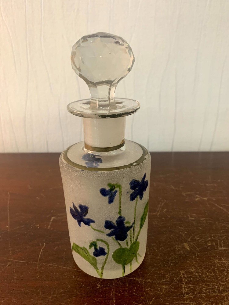 Frosted Enamel Bottle Legras Style