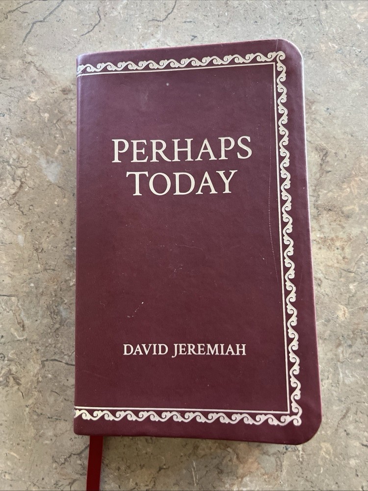 David Jeremiah Faux Leather Prayer Book Perhaps Today Inspirational Devotional