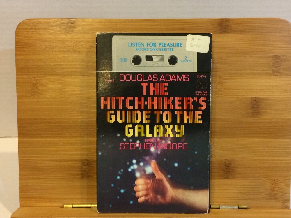 Vintage 1981 Hitchhiker's Guide to the Galaxy - Douglas Adams Audio Cassette