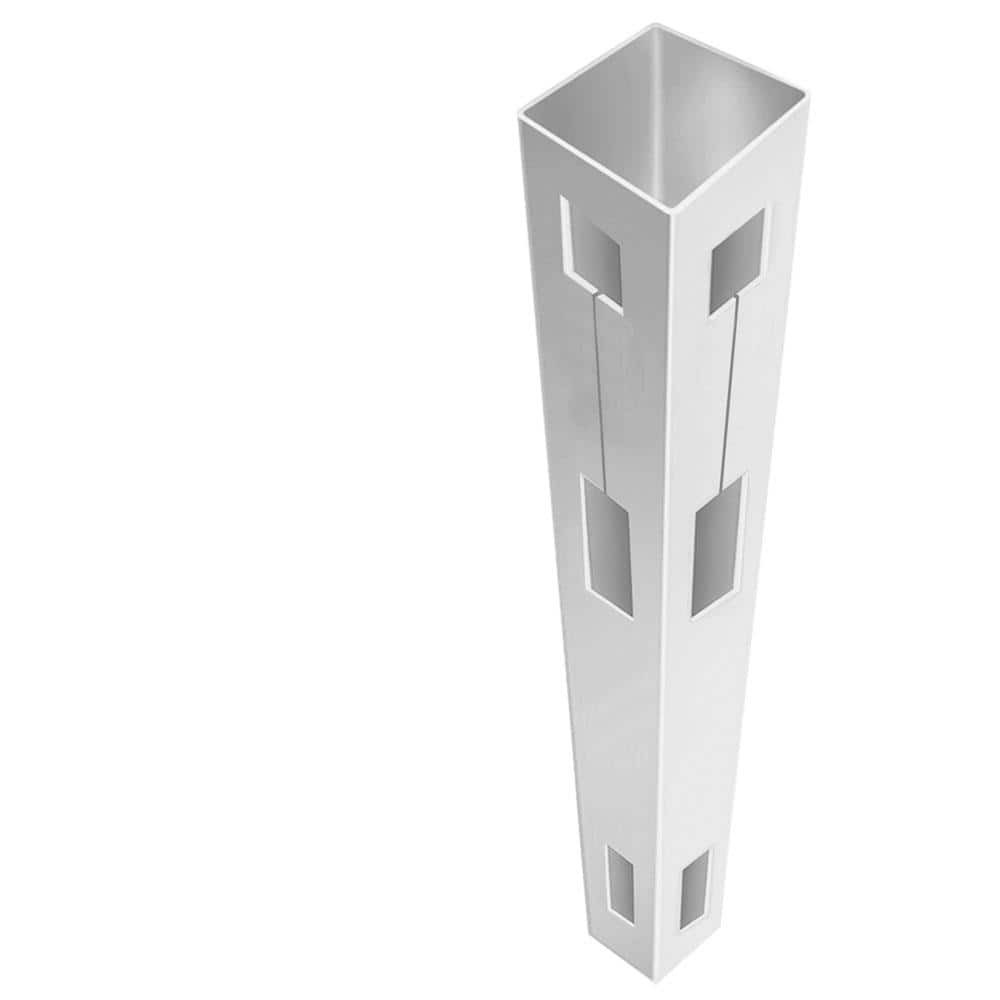 5x5x7 ft White Vinyl Fence Corner Post 73025028