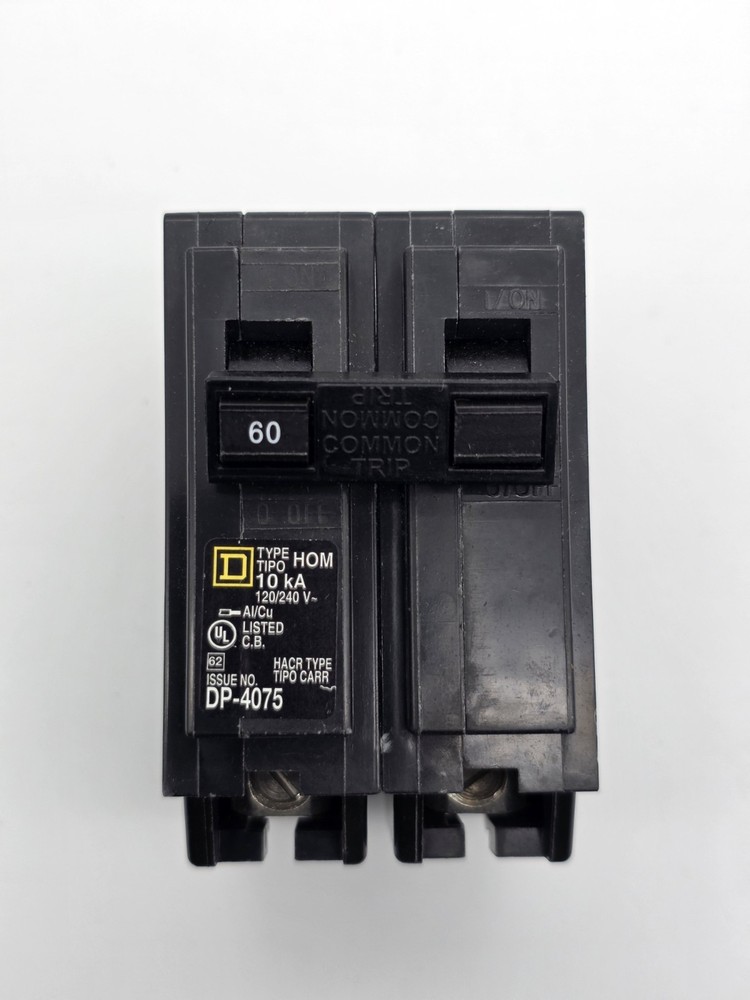 Square D HOM260 60 A 2 Pole 240 Volt Circuit Breaker HOM260CP BRAND  NEW