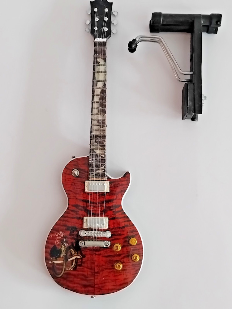 Miniature Guitar Gibson Slash Snakepit Les Paul Standard Replica forDisplay Only