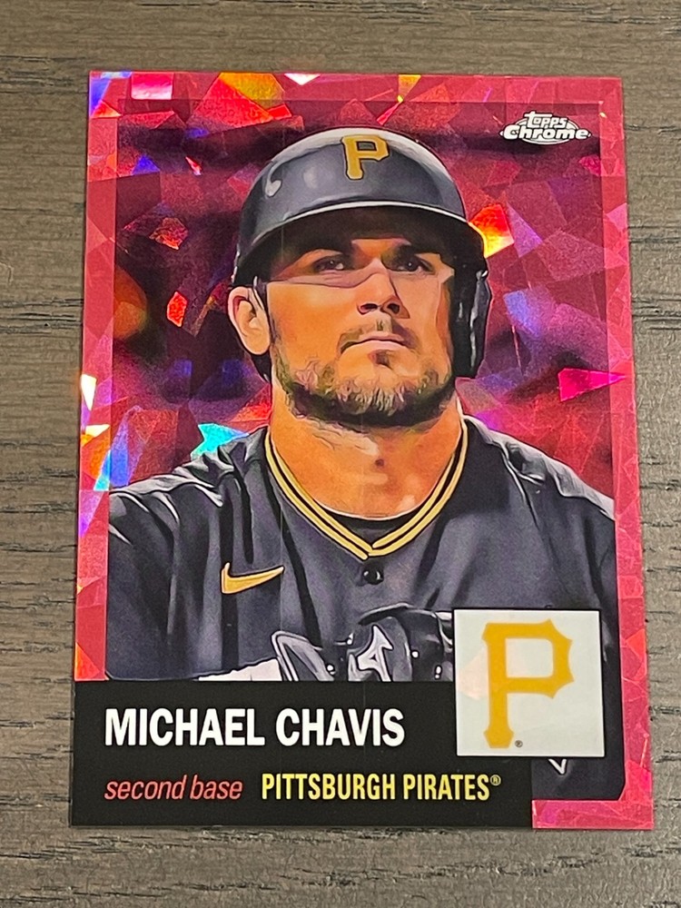 2022 Topps Chrome Platinum Fuchsia Atomic Refractor Michael Chavis #420 /100