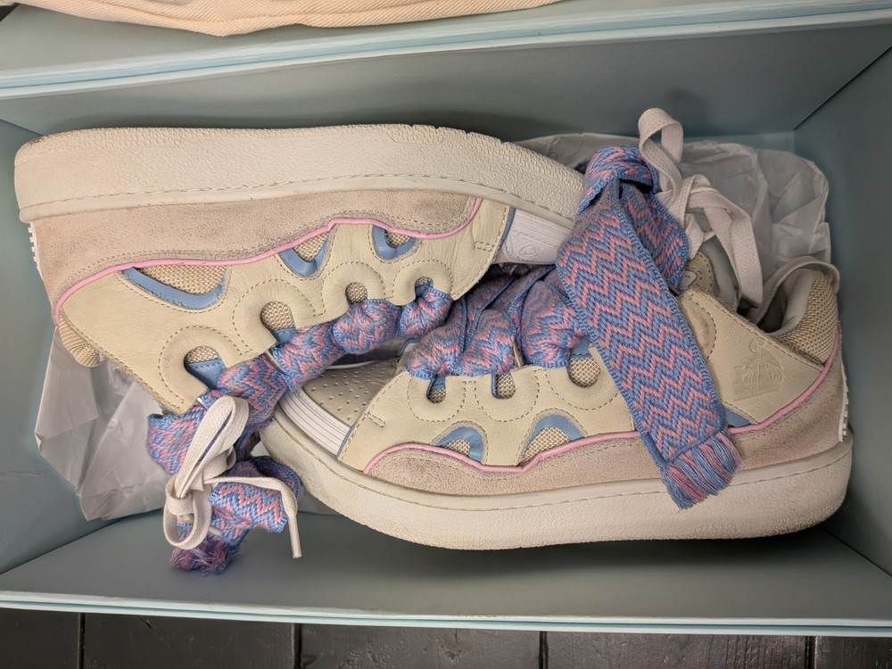 Size 38 EU (7 US) - Lanvin Curb Sneaker Pink Purple Womens