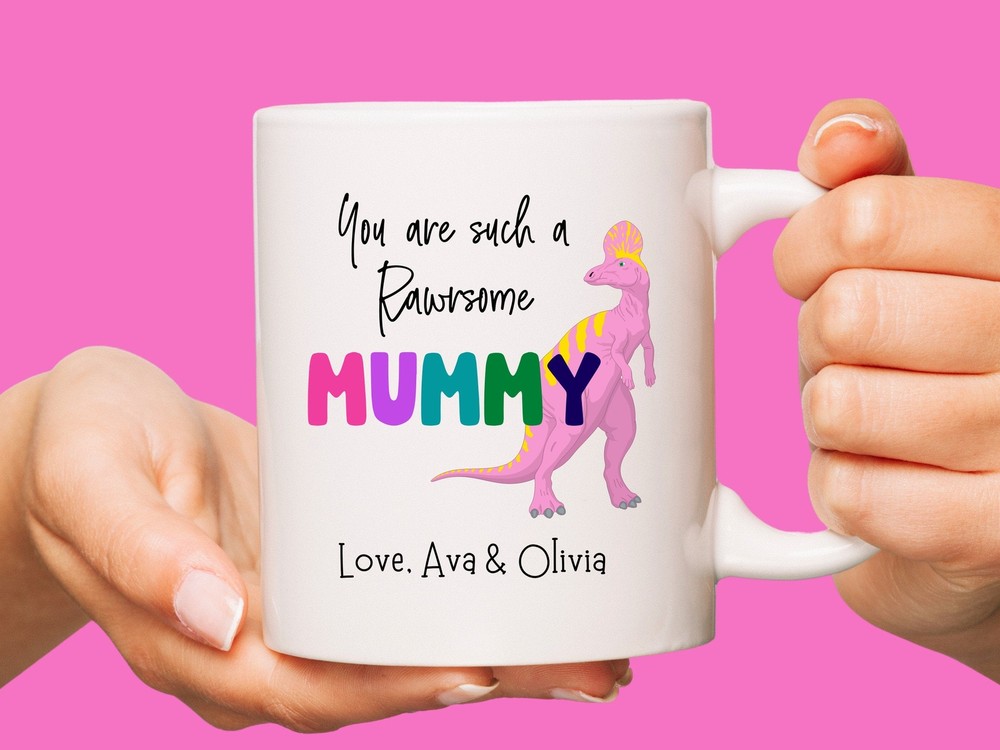 Custom Coffee Mug Rawrsome Mummy Mummy Mug Gift Mummy Birthday Gift Custom Gifts