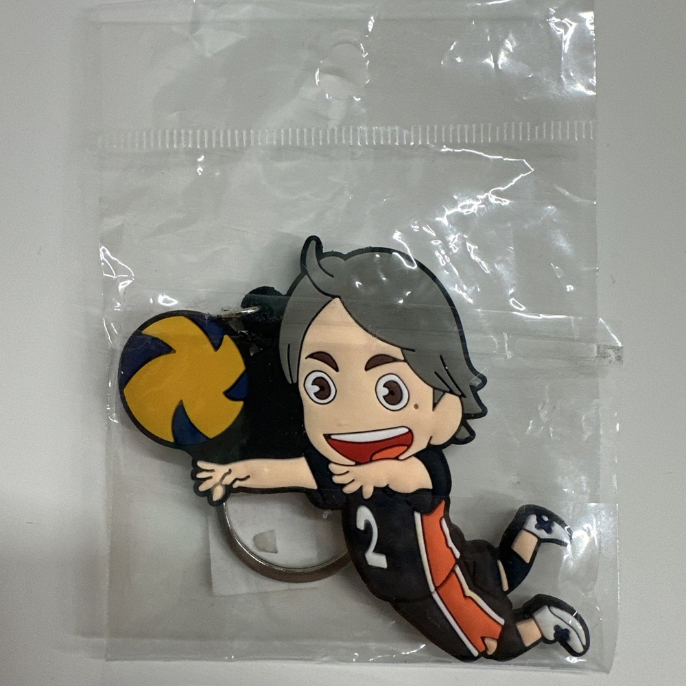 Haikyuu Koshi Sugawara Rubber strap Keychain Anime